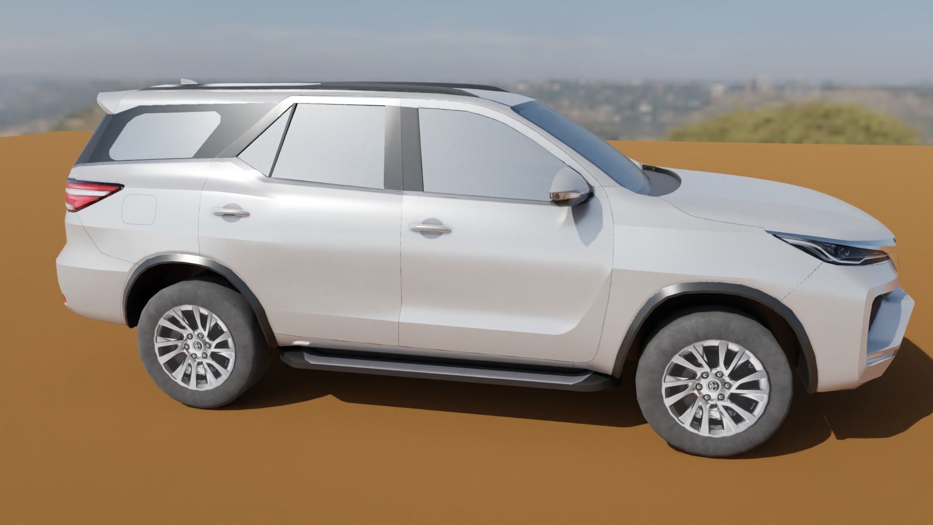 Toyota Fortuner Low poly Low-poly 3D model_25
