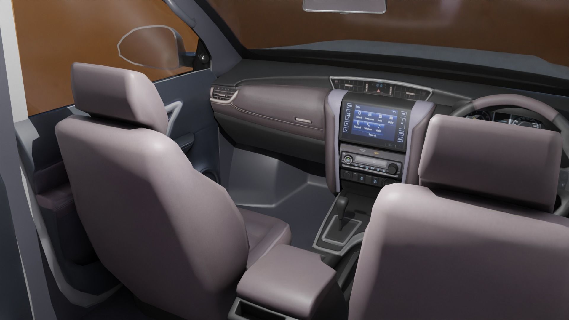 Toyota Fortuner Low poly Low-poly 3D model_5