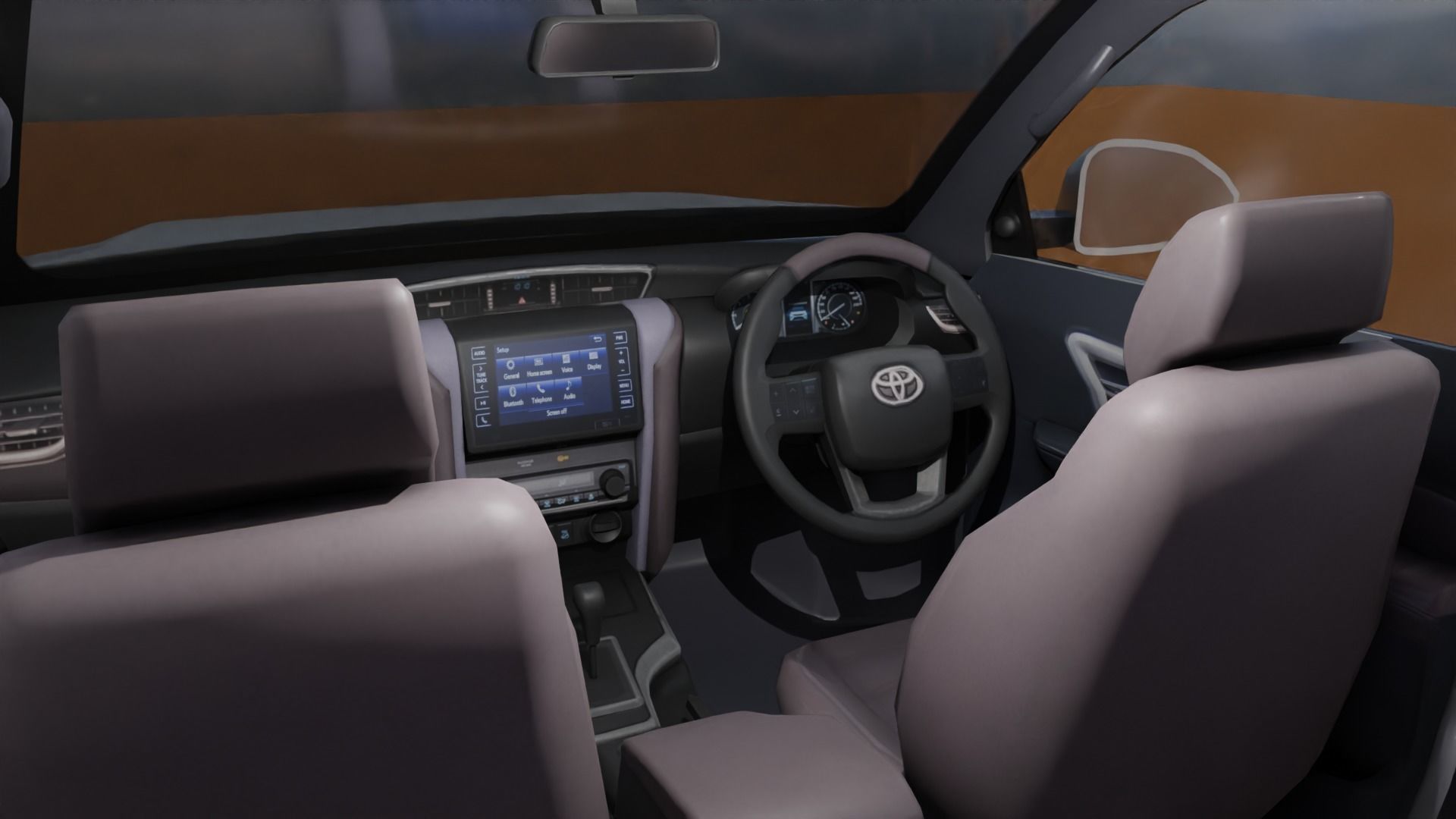 Toyota Fortuner Low poly Low-poly 3D model_6