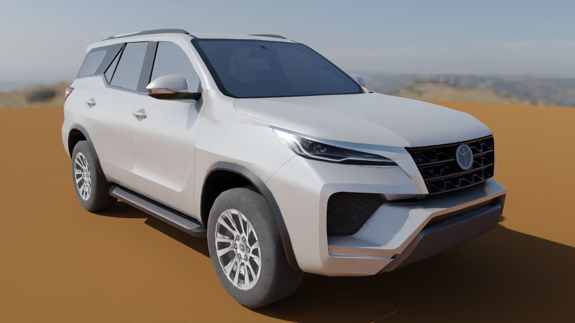 Toyota Fortuner Low poly Low-poly 3D model_23