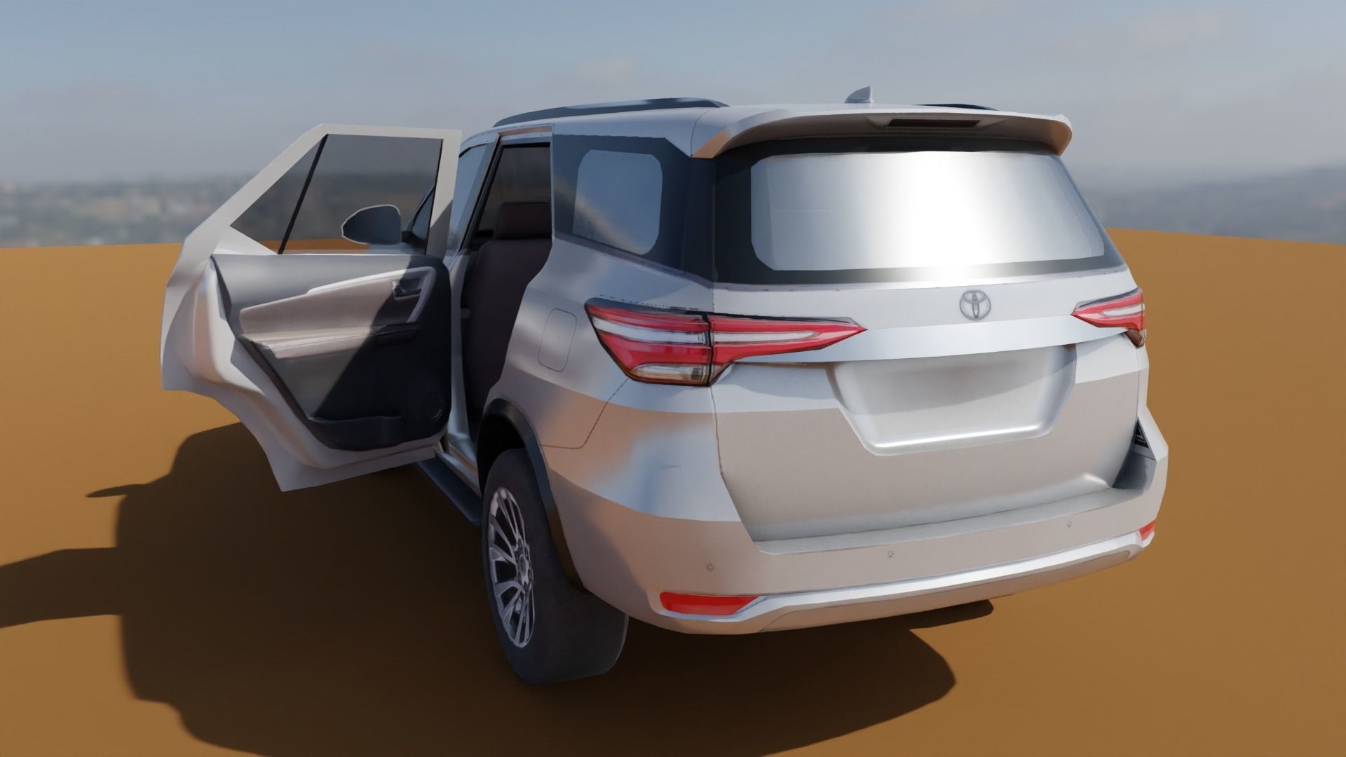 Toyota Fortuner Low poly Low-poly 3D model_30