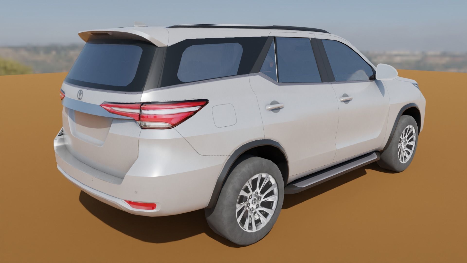 Toyota Fortuner Low poly Low-poly 3D model_26