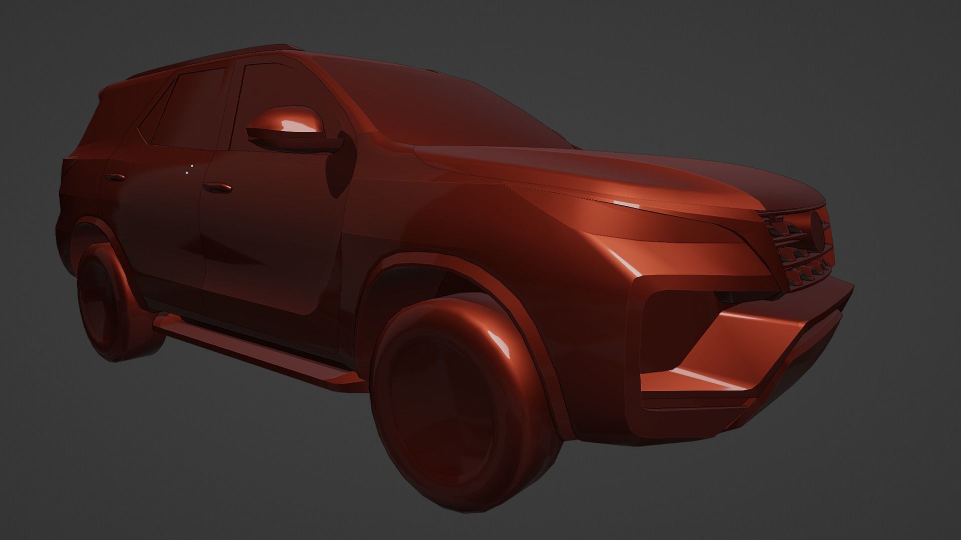 Toyota Fortuner Low poly Low-poly 3D model_24