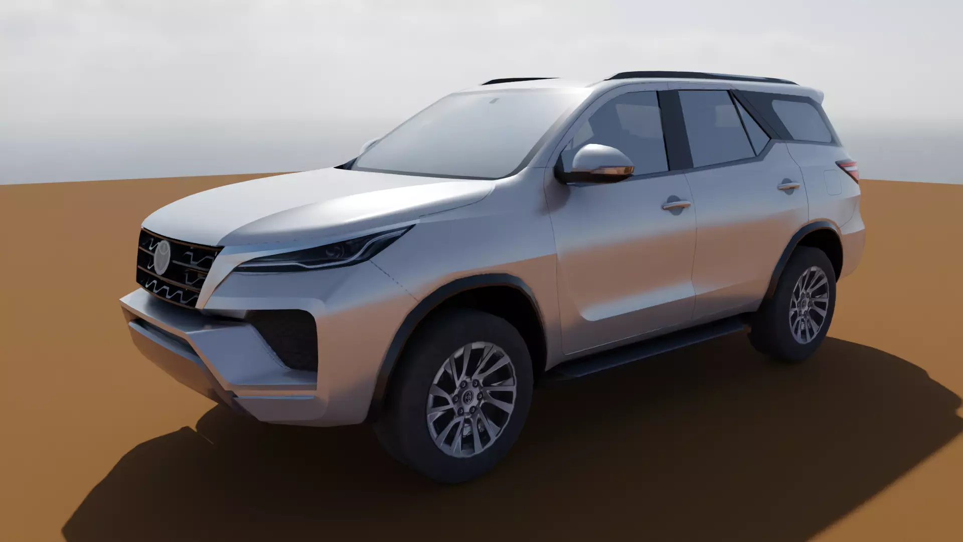 Toyota Fortuner Low poly Low-poly 3D model_0