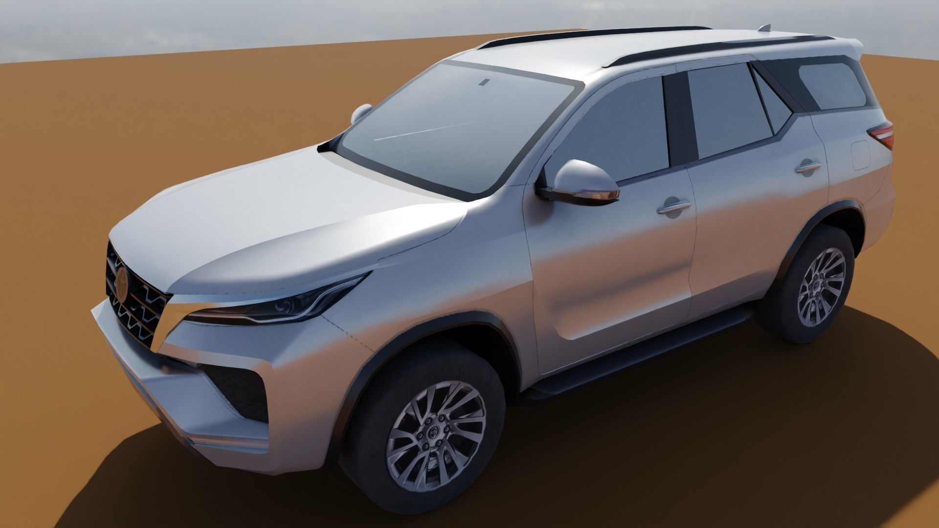 Toyota Fortuner Low poly Low-poly 3D model_29