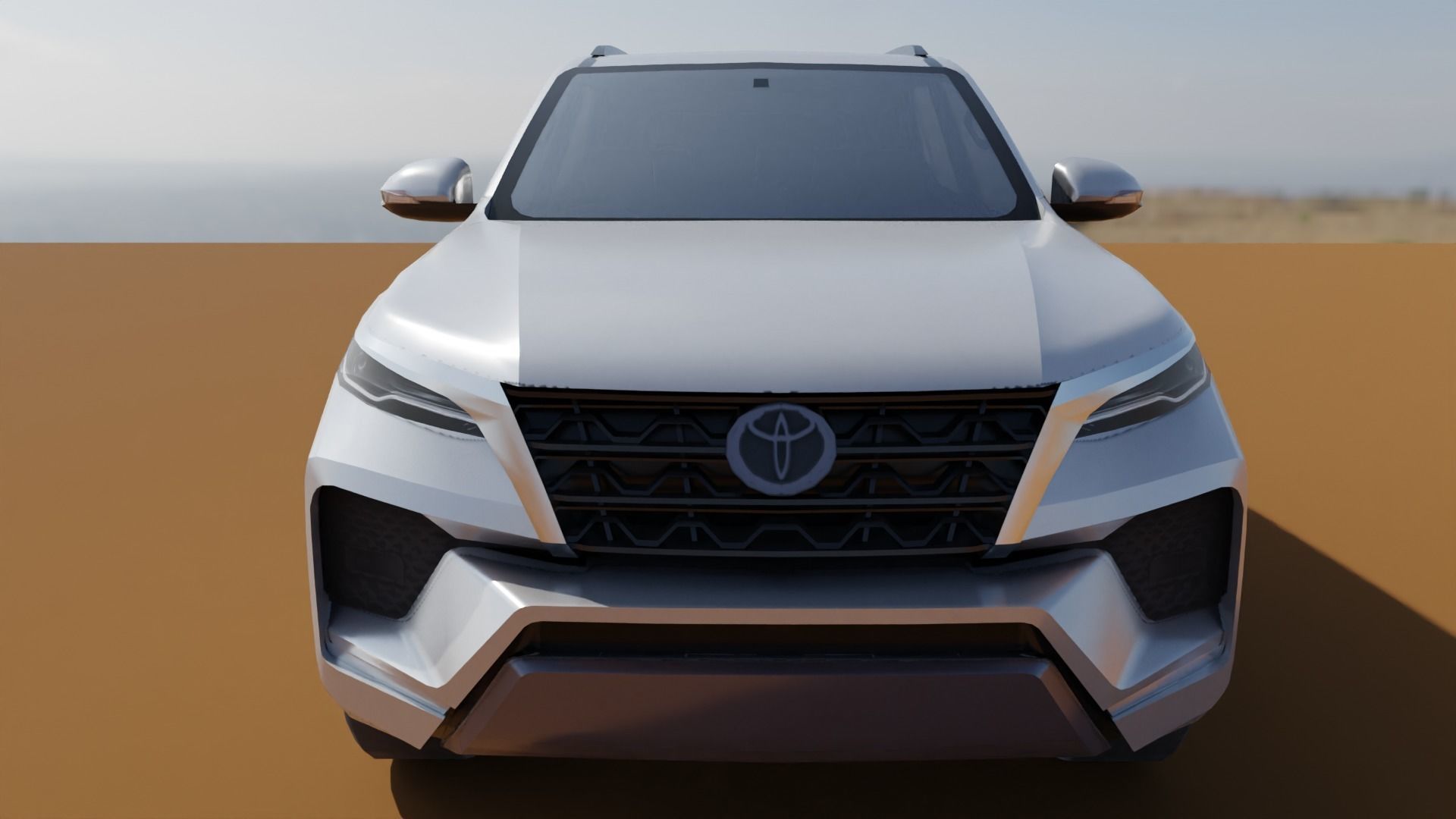 Toyota Fortuner Low poly Low-poly 3D model_12