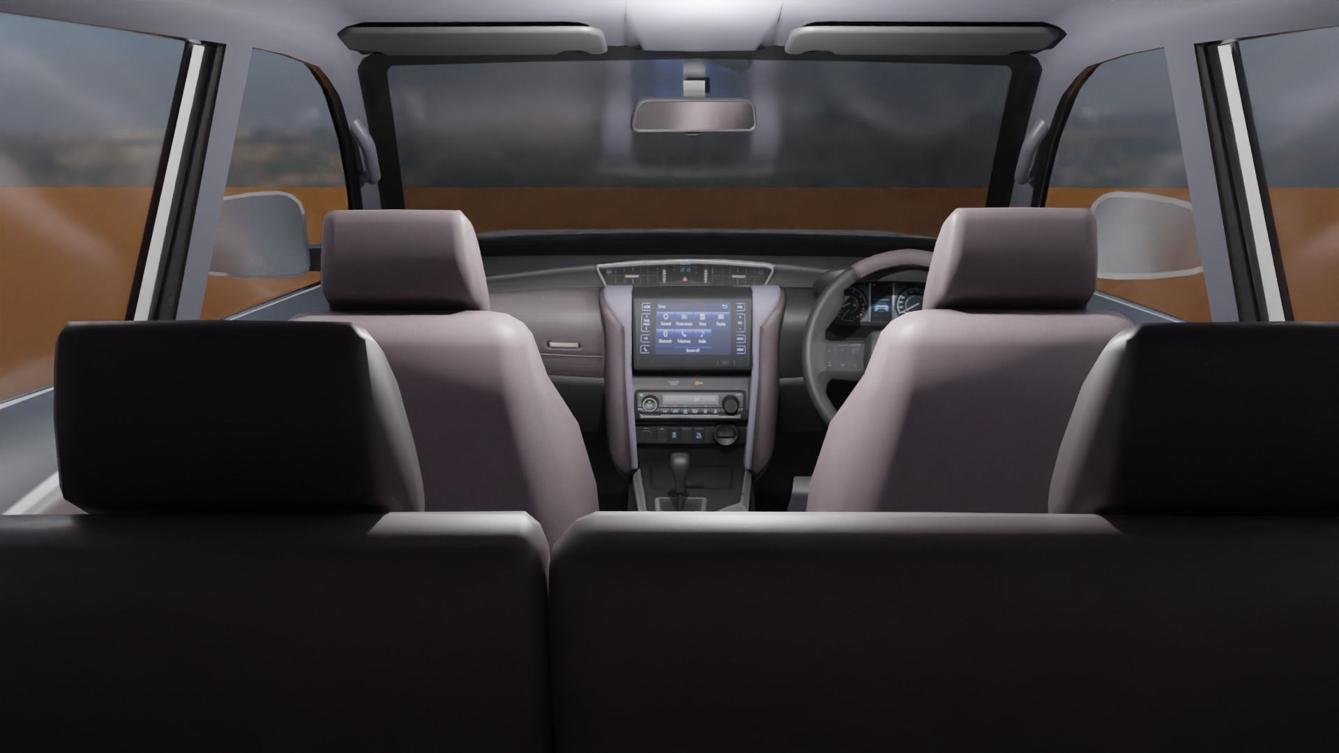 Toyota Fortuner Low poly Low-poly 3D model_4