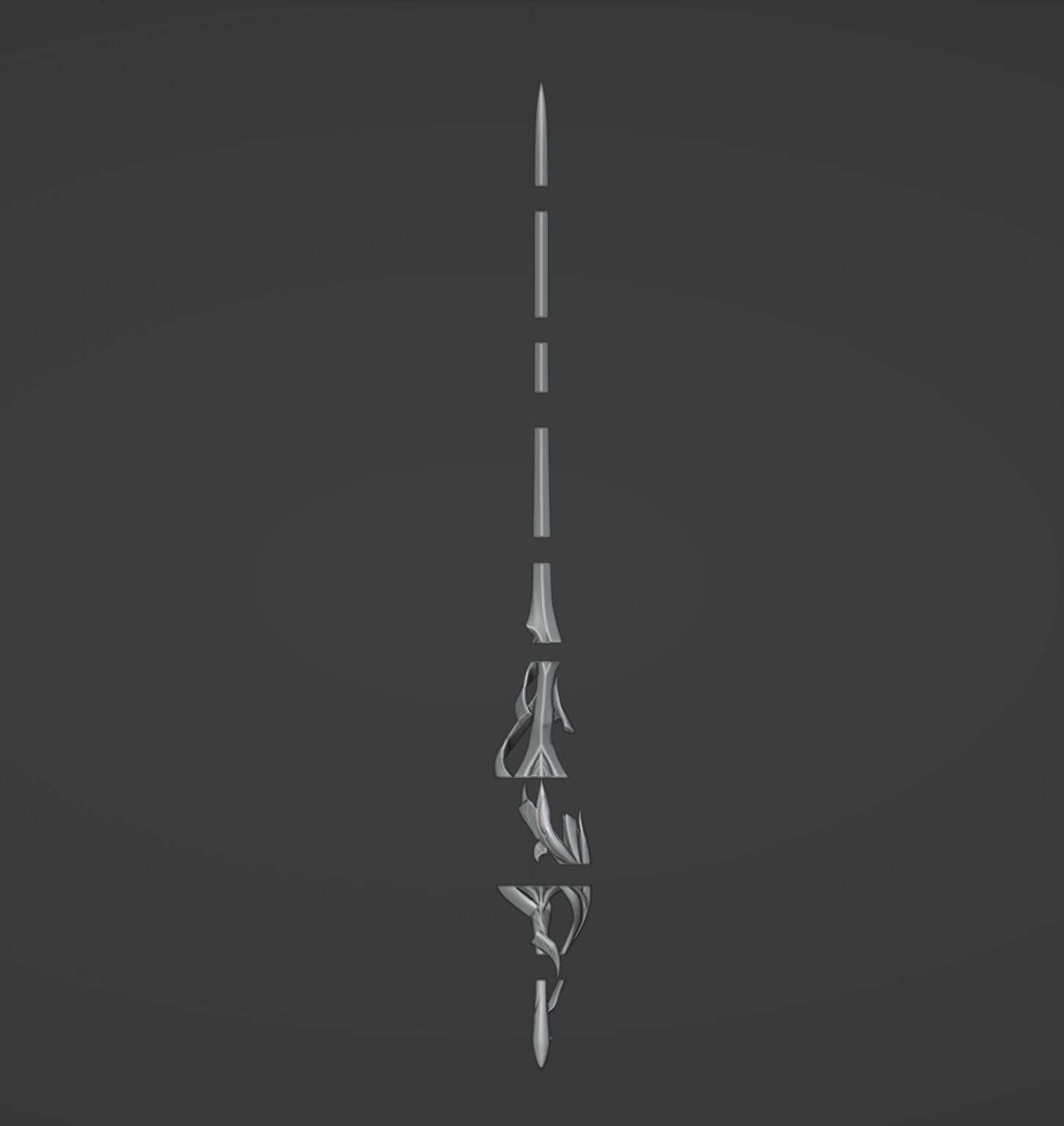 Luocha Rapier - Honkai Star Rail - Luocha Cosplay 3D print model_9