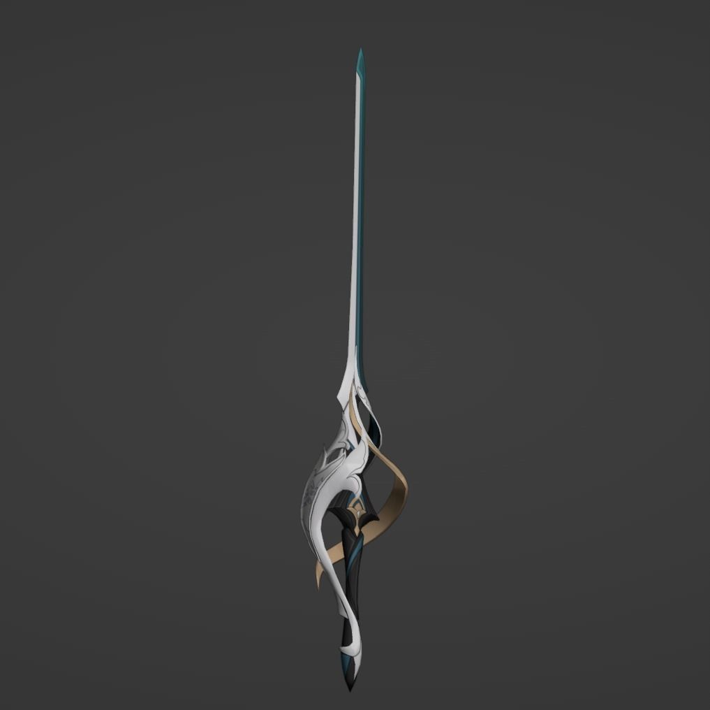 Luocha Rapier - Honkai Star Rail - Luocha Cosplay 3D print model_5