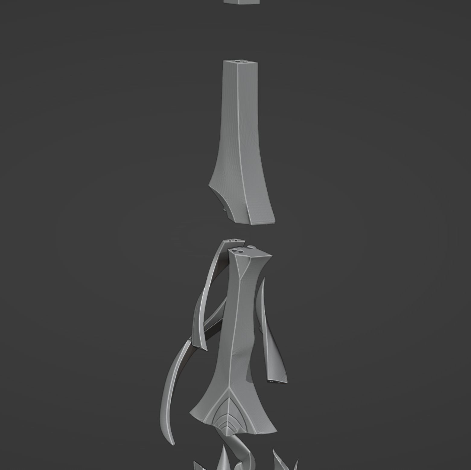 Luocha Rapier - Honkai Star Rail - Luocha Cosplay 3D print model_11