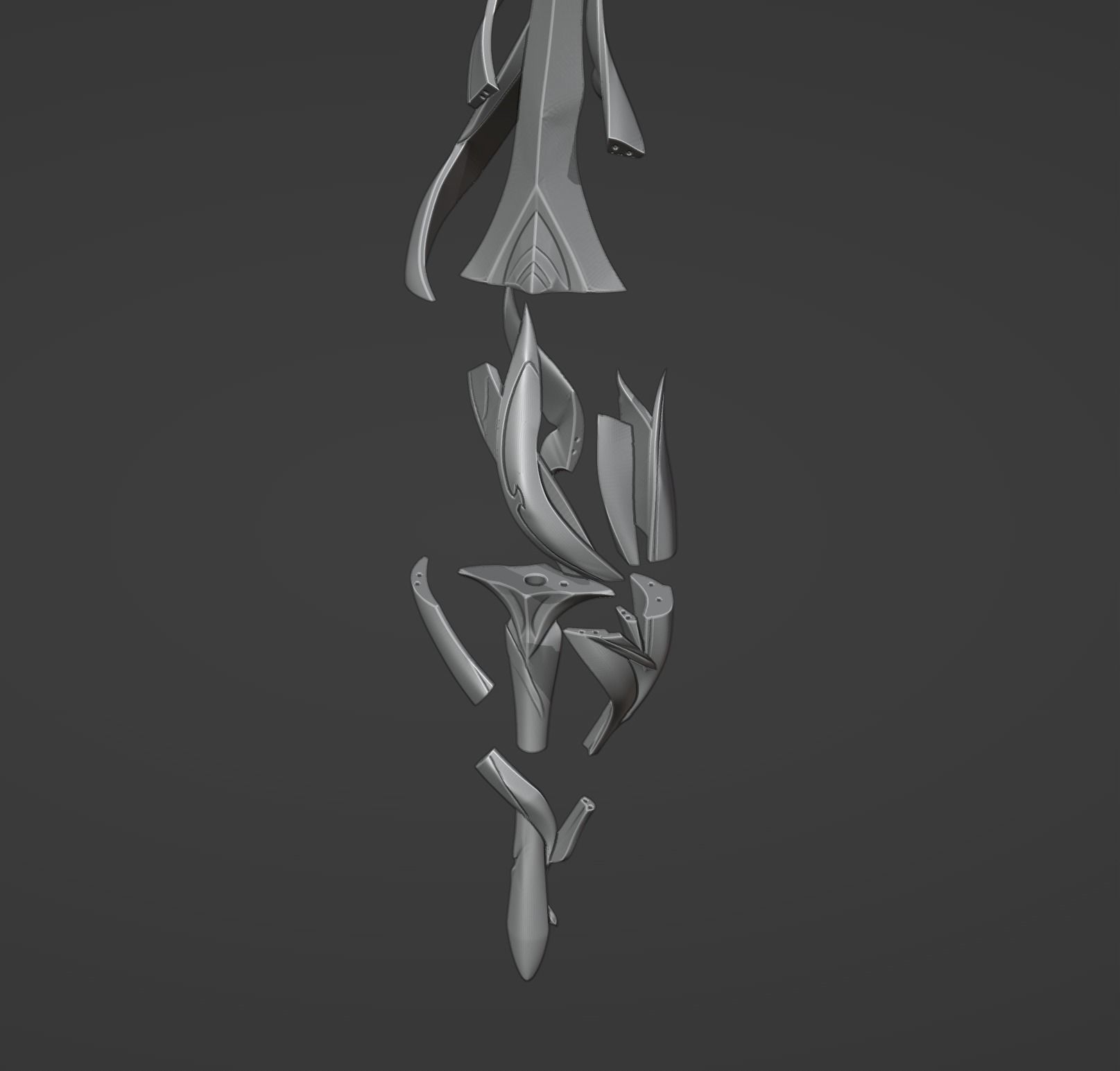 Luocha Rapier - Honkai Star Rail - Luocha Cosplay 3D print model_10