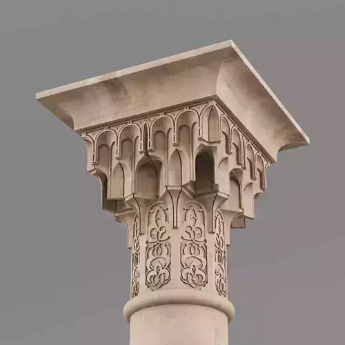 Muqarnas Architectural Column 002 3D model