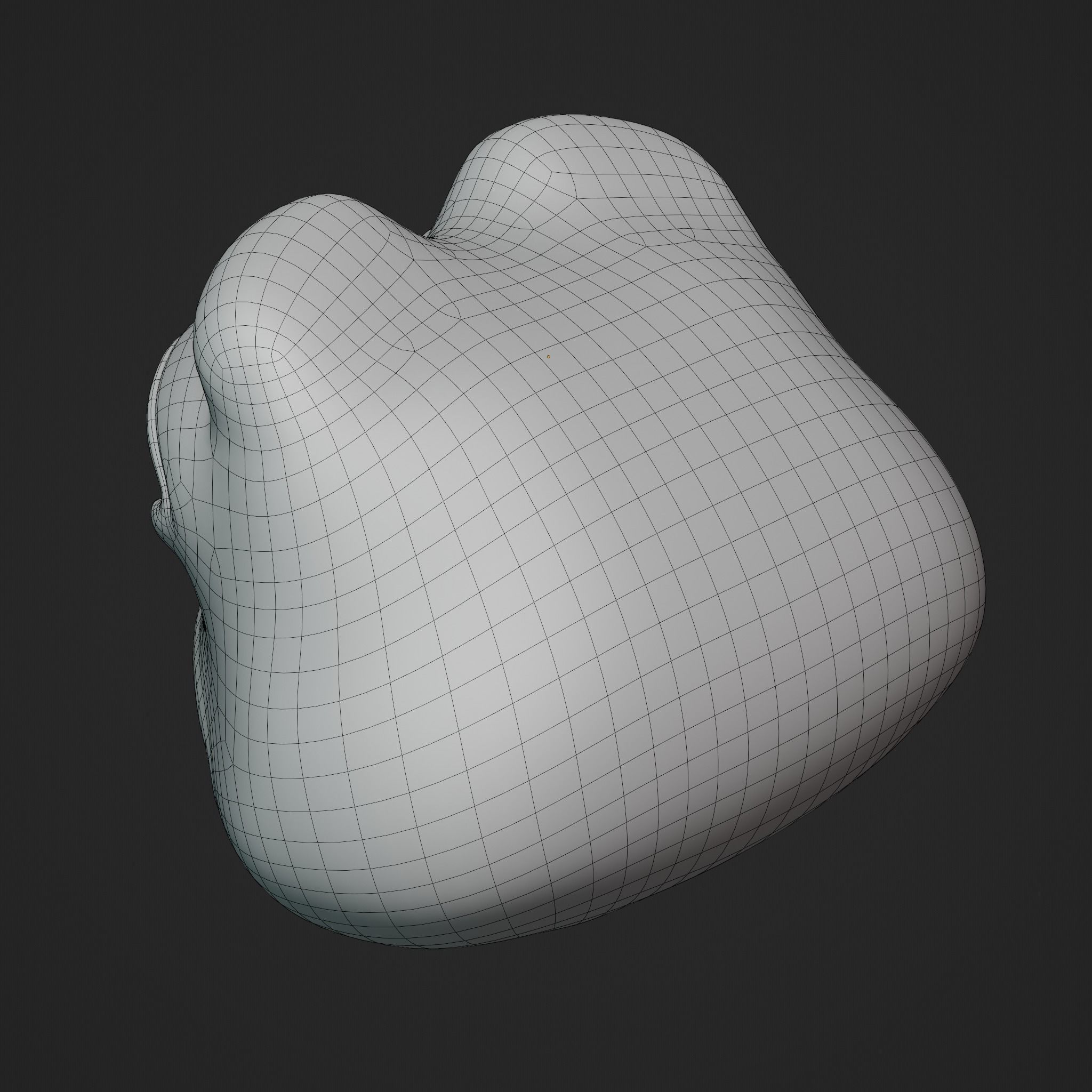 Pepe the Frog - Shocked Pepe Expression Head Model Low-poly 3D model_28