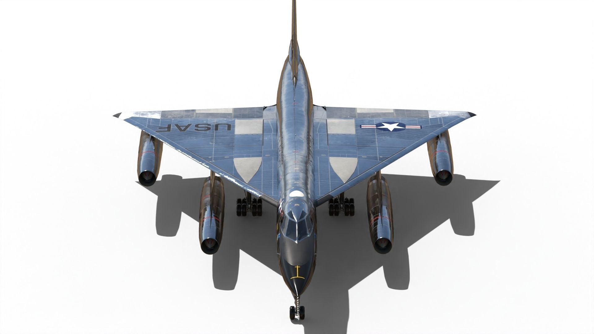 B-58 Hustler Nuclear Bomber 3D Model 3D model_16