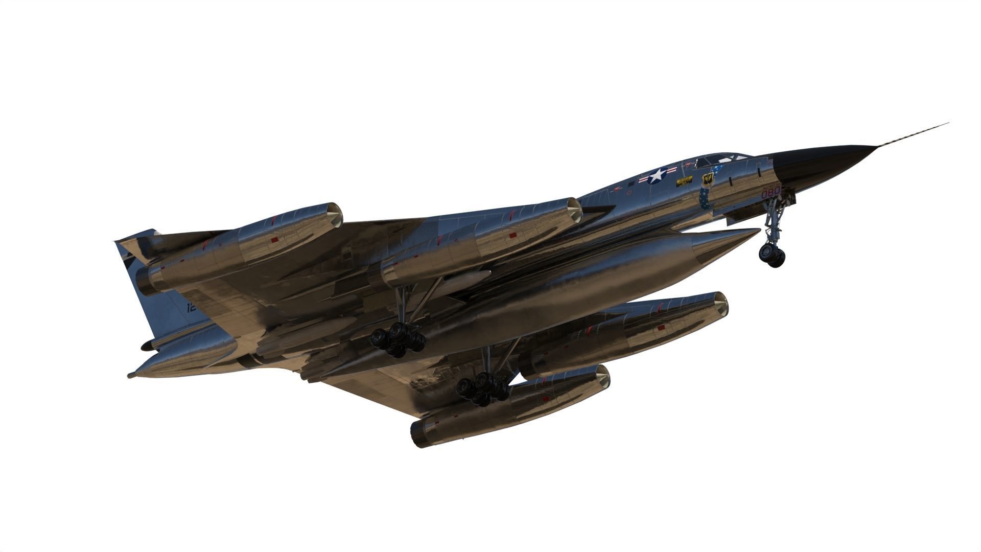 B-58 Hustler Nuclear Bomber 3D Model 3D model_14