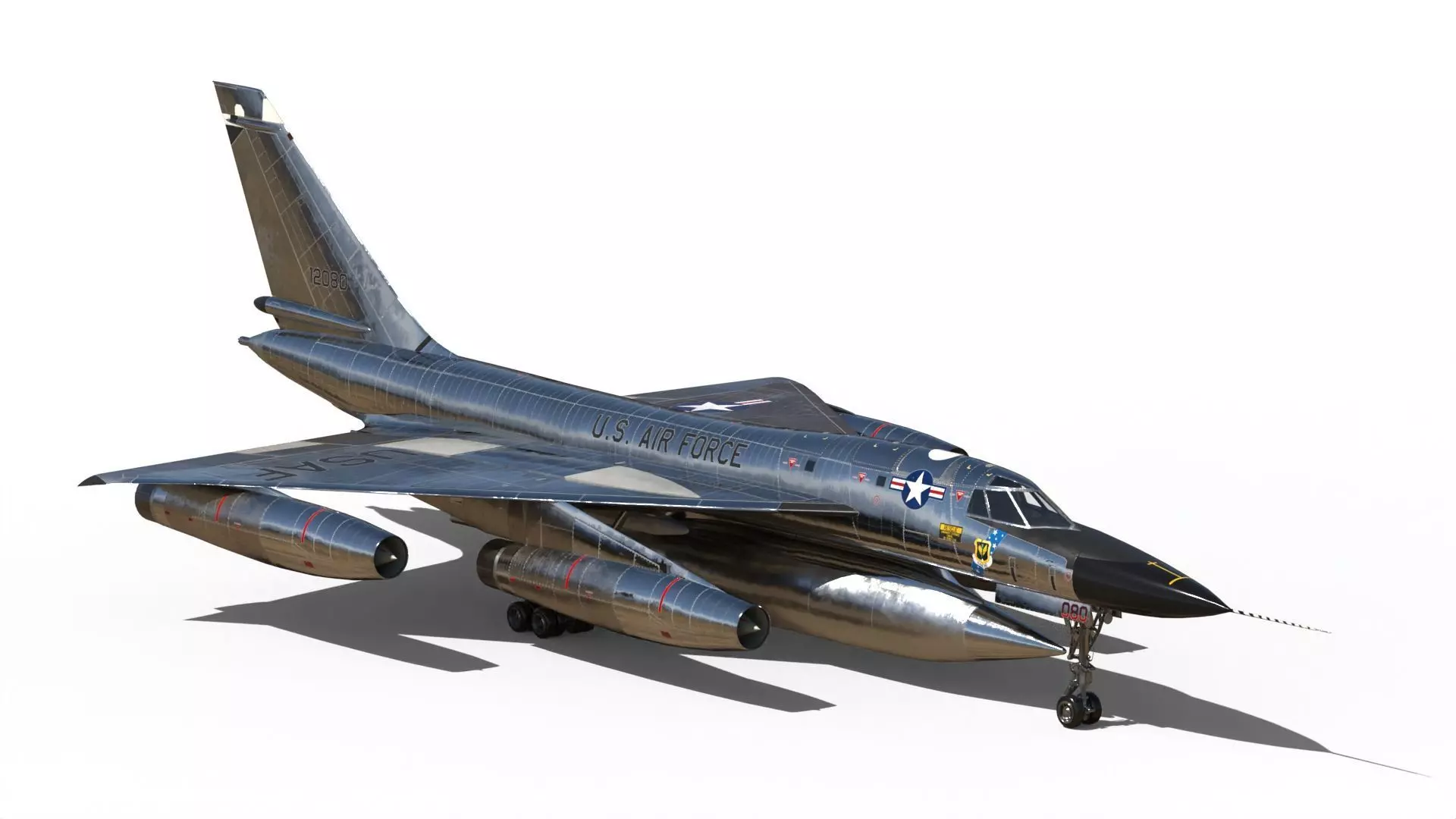 B-58 Hustler Nuclear Bomber 3D Model 3D model_0