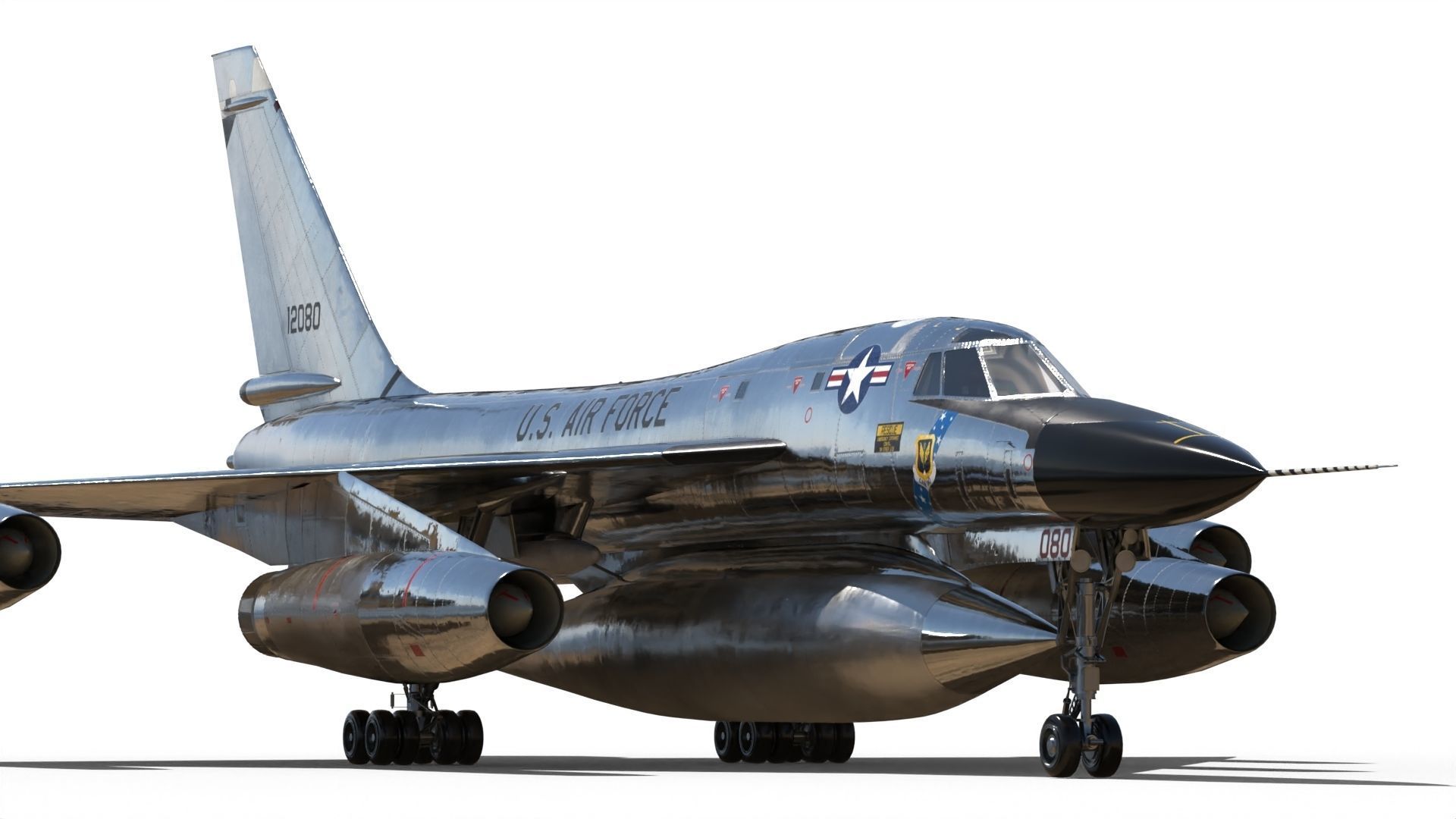 B-58 Hustler Nuclear Bomber 3D Model 3D model_4