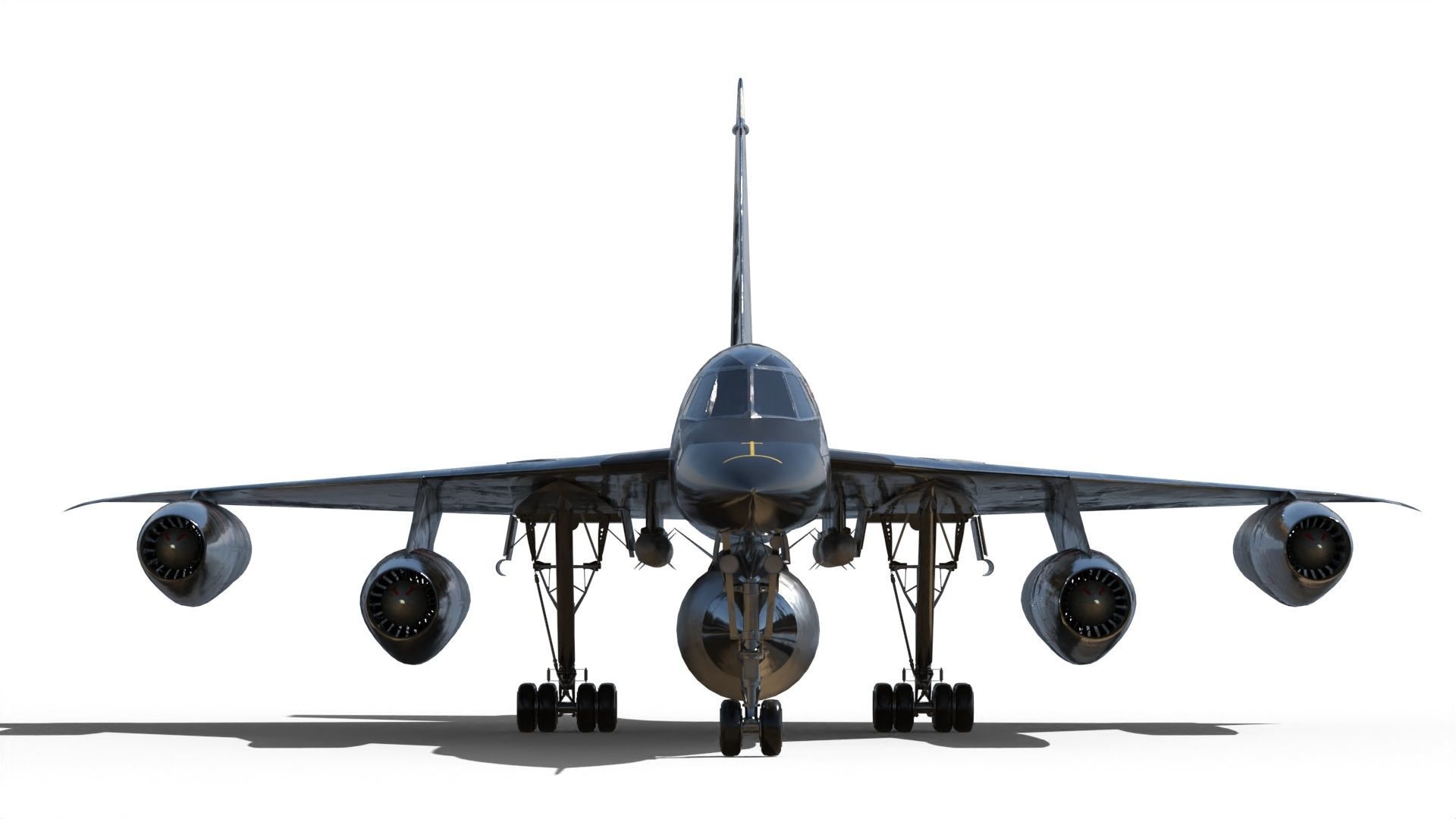 B-58 Hustler Nuclear Bomber 3D Model 3D model_8