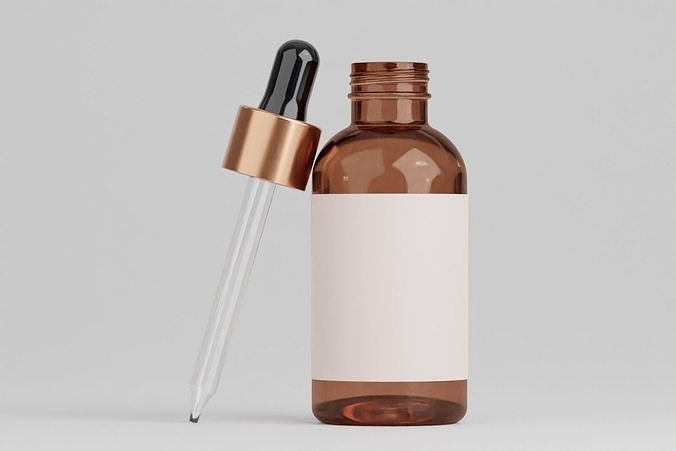 Dropper bottle  Low-poly 3D model