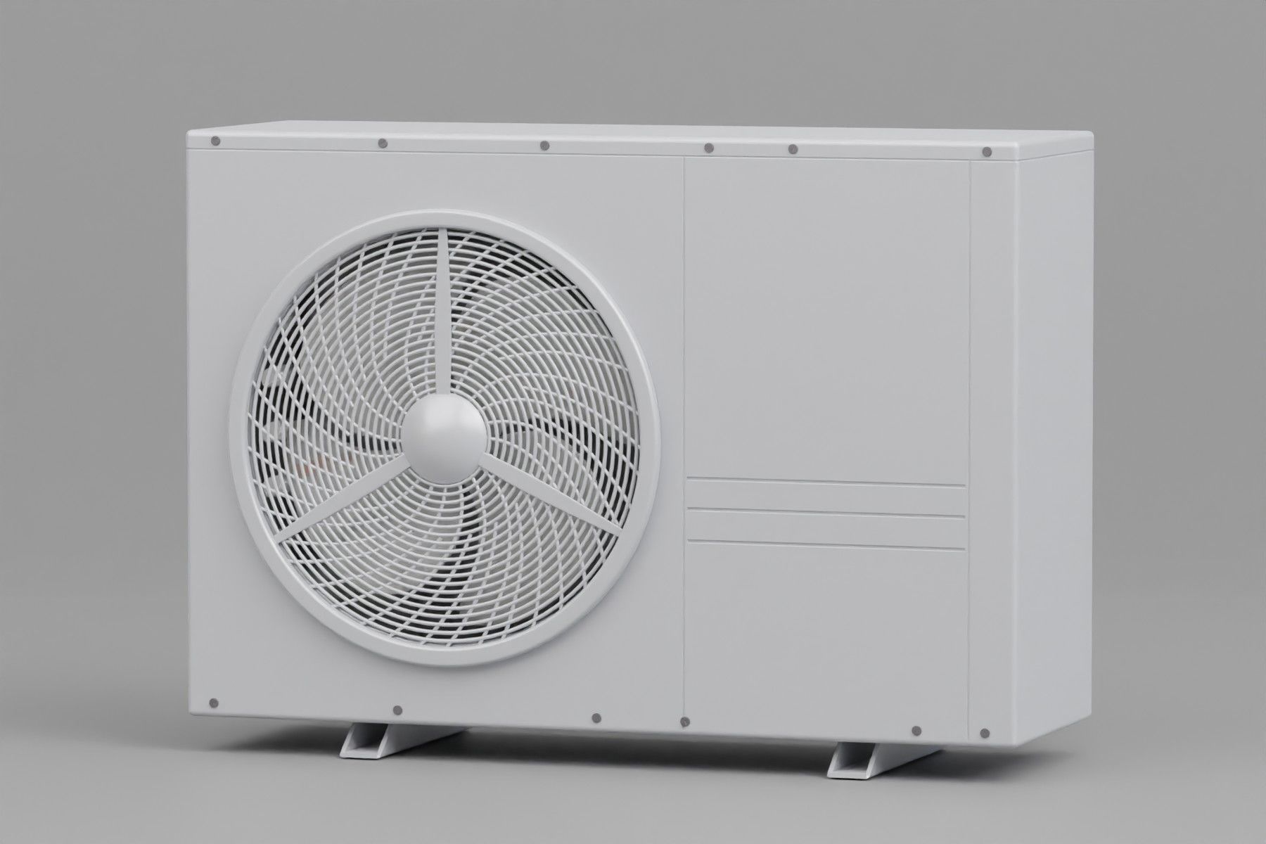 Heat pump Low-poly 3D model_1