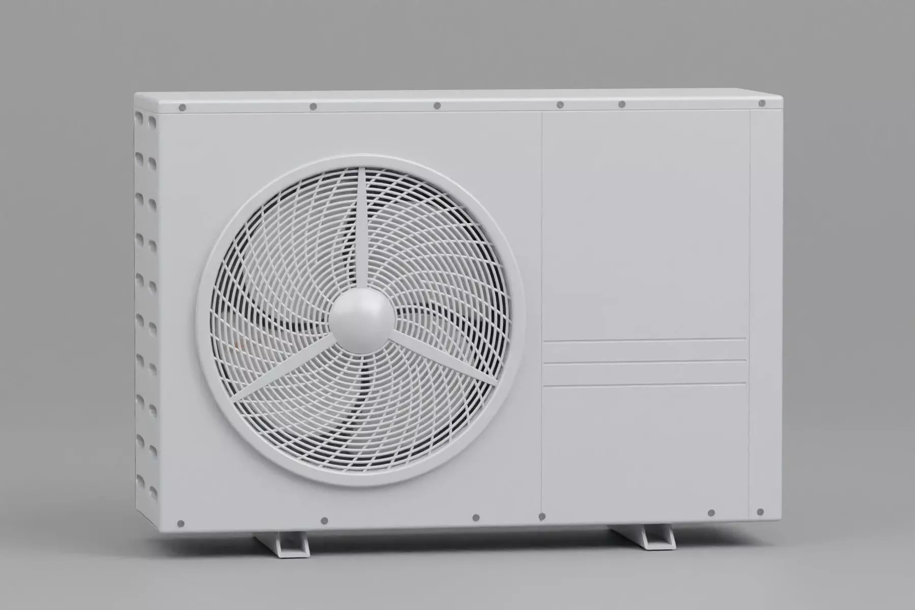 Heat pump Low-poly 3D model_0