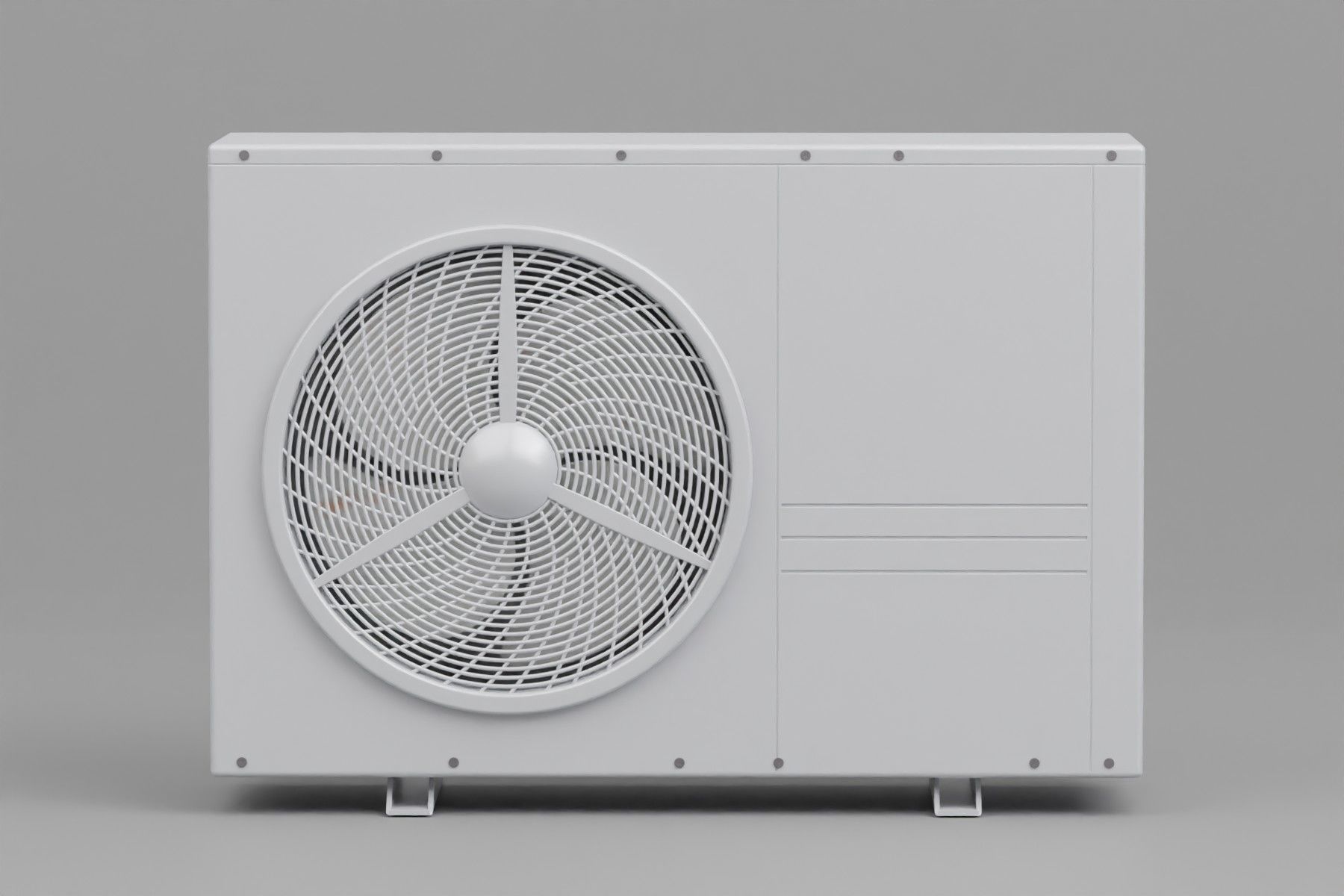 Heat pump Low-poly 3D model_2