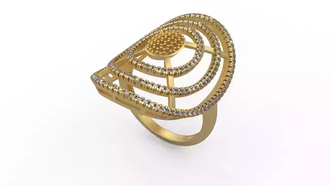 Woman Solitaire Ring 498