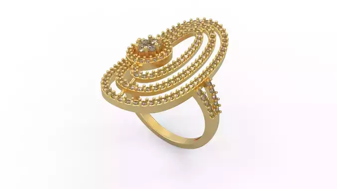 Woman Solitaire Ring 497