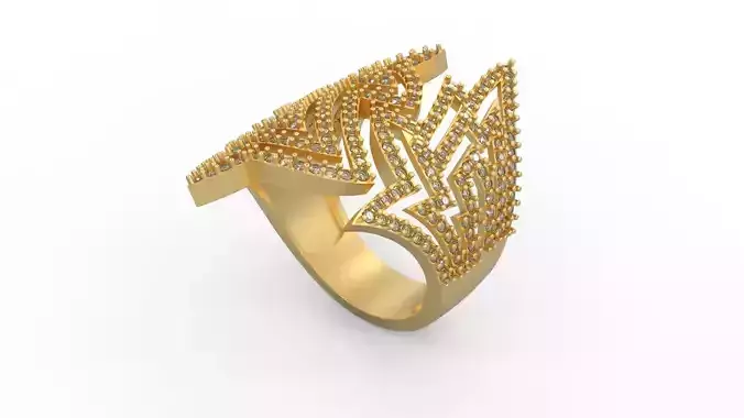 Woman Solitaire Ring 495