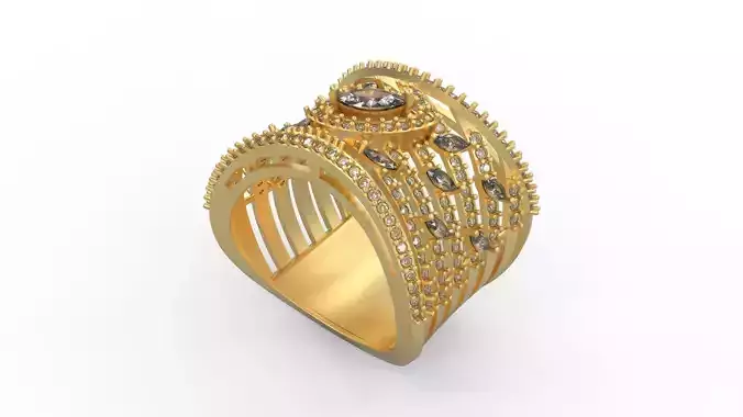 Woman Solitaire Ring 540