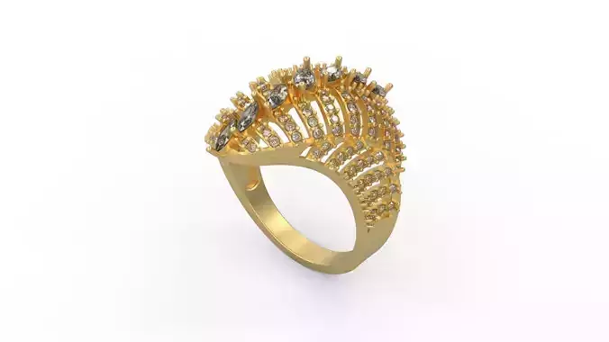 Woman Solitaire Ring 538