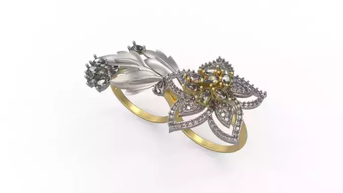 Woman Solitaire Ring 537