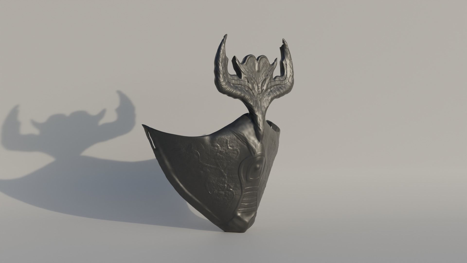 Masquerade Human Cosplay Face Mask 3D print model_9