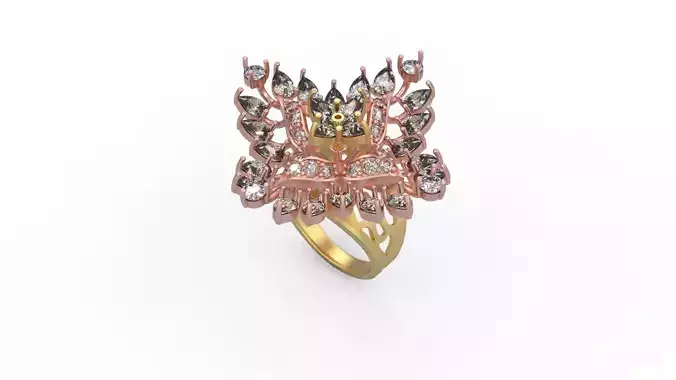 Woman Solitaire Ring 522