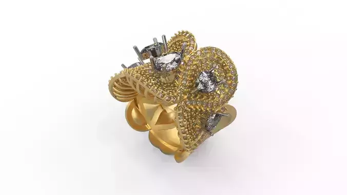 Woman Solitaire Ring 521