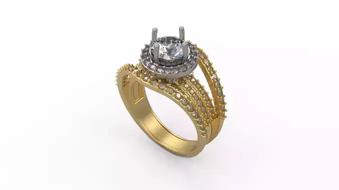 Woman Solitaire Ring 520