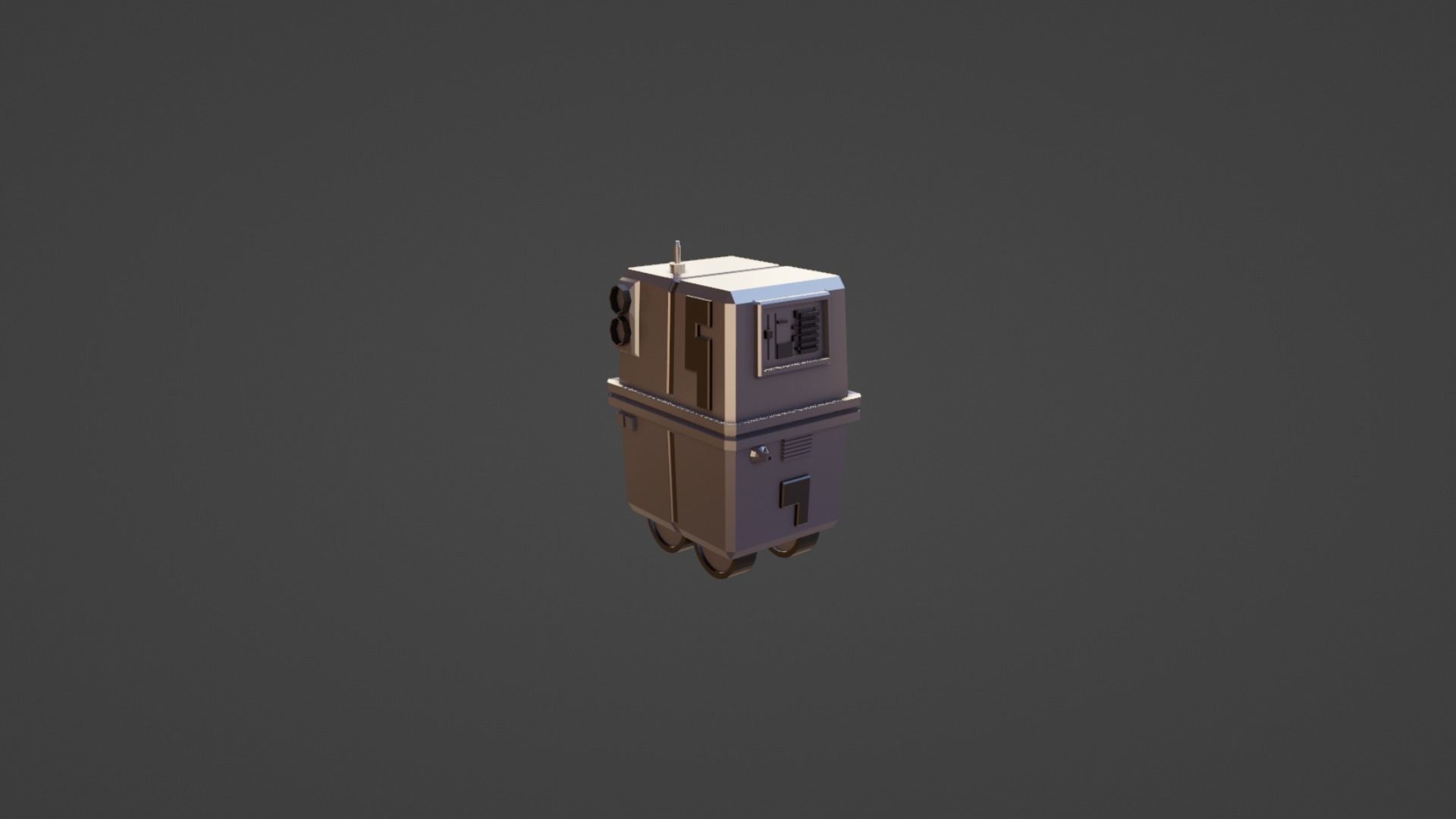 Sci-Fi Low-Poly Props Low-poly 3D model_1