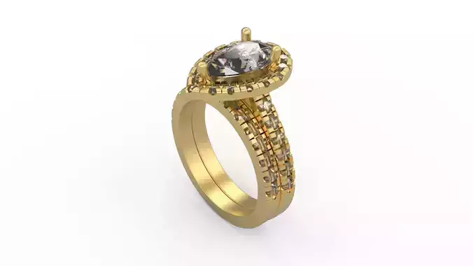 Woman Solitaire Ring 513