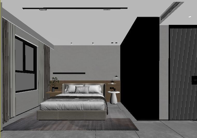 bedroom 3D model_2