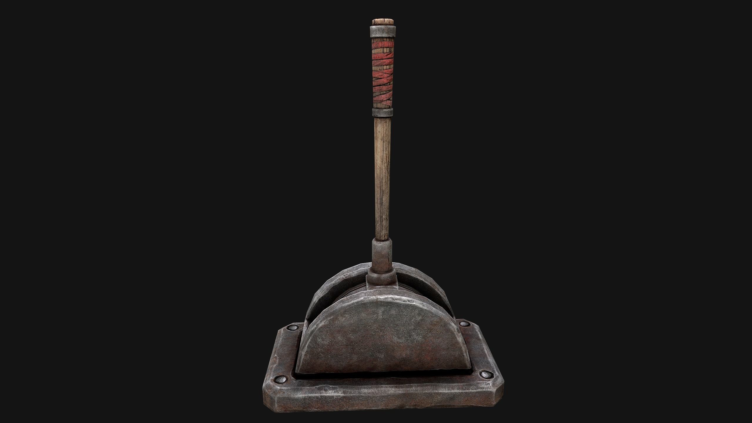 Medieval Lift Elevator Low-poly 3D model_14