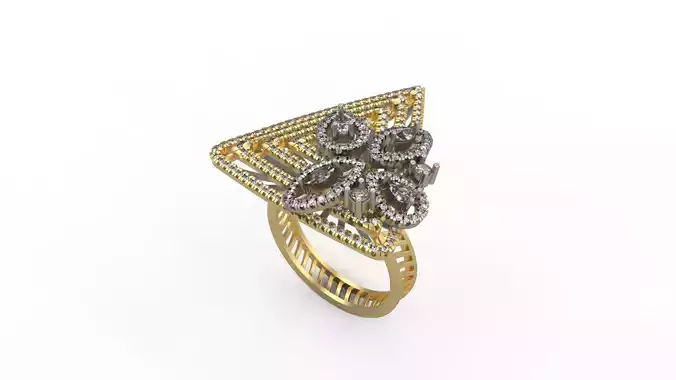 Woman Solitaire Ring 511