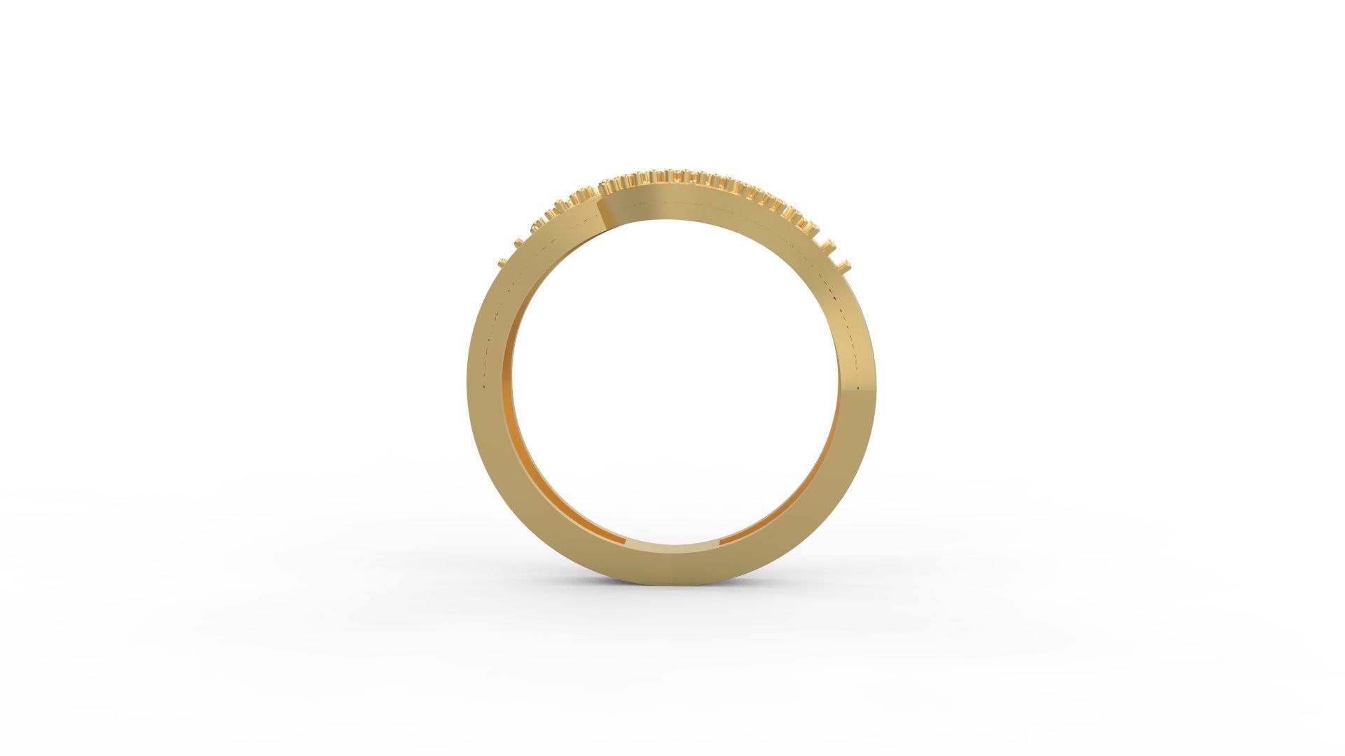 Woman Solitaire Ring 508 3D print model_1