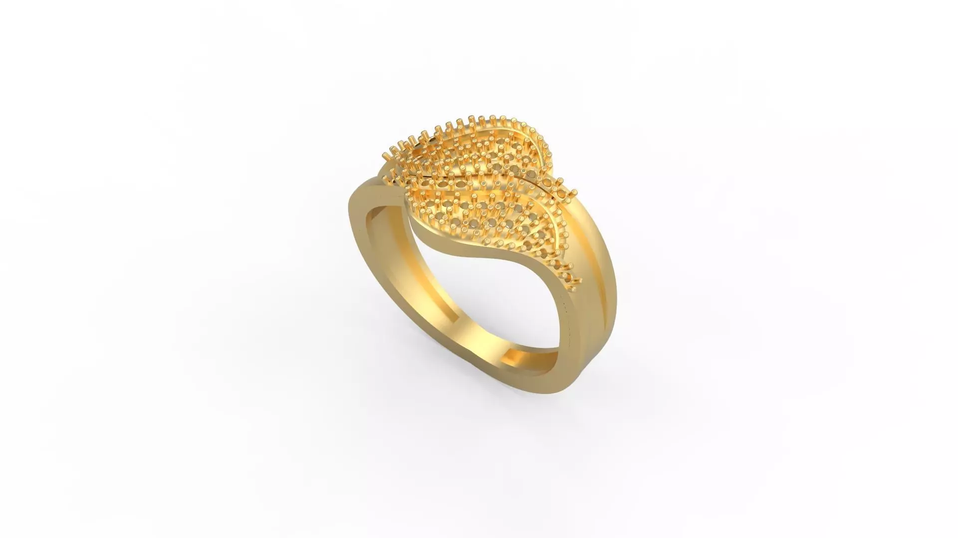 Woman Solitaire Ring 508 3D print model_0