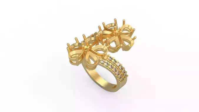 Woman Solitaire Ring 507