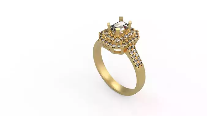 Woman Solitaire Ring 504