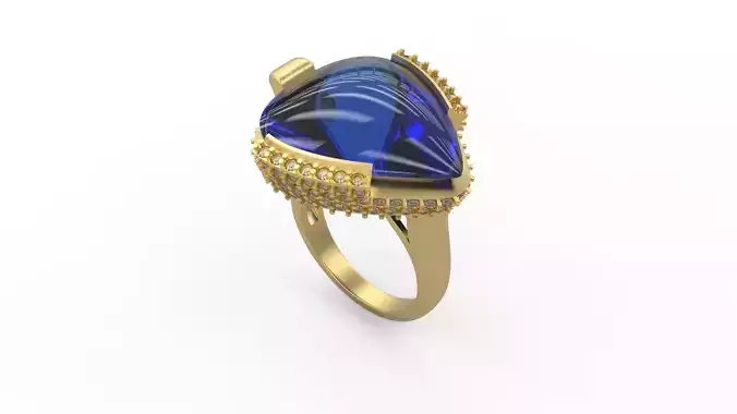 Woman Solitaire Ring 552