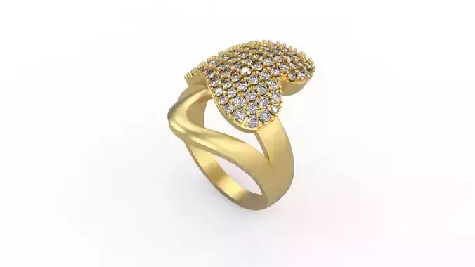 Woman Solitaire Ring 501