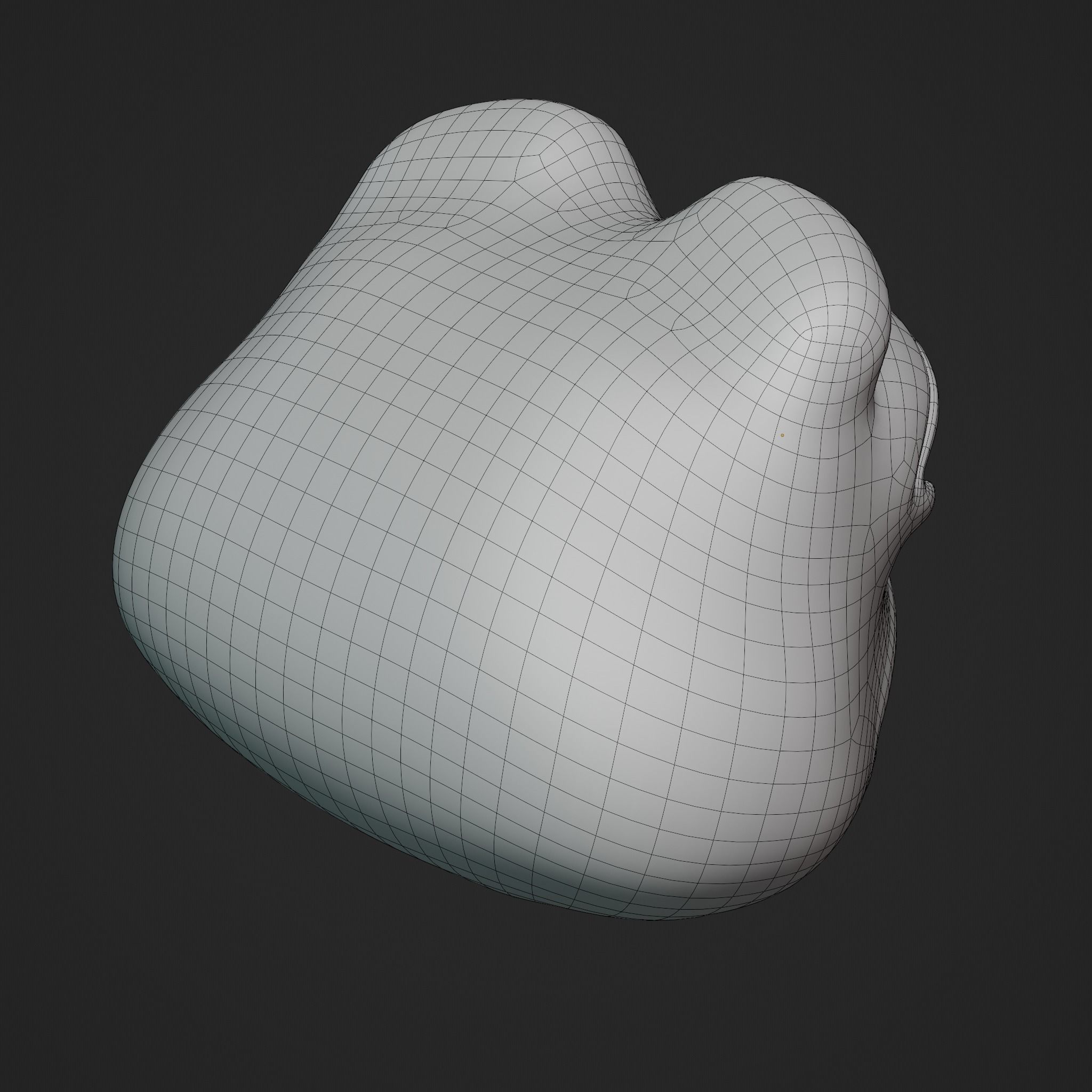 Pepe the Frog - Shocked Pepe Expression V2 Head Model Low-poly 3D model_29