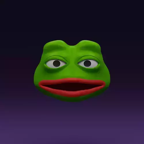 Pepe the Frog - Shocked Pepe Expression V2 Head Model Low-poly 3D model