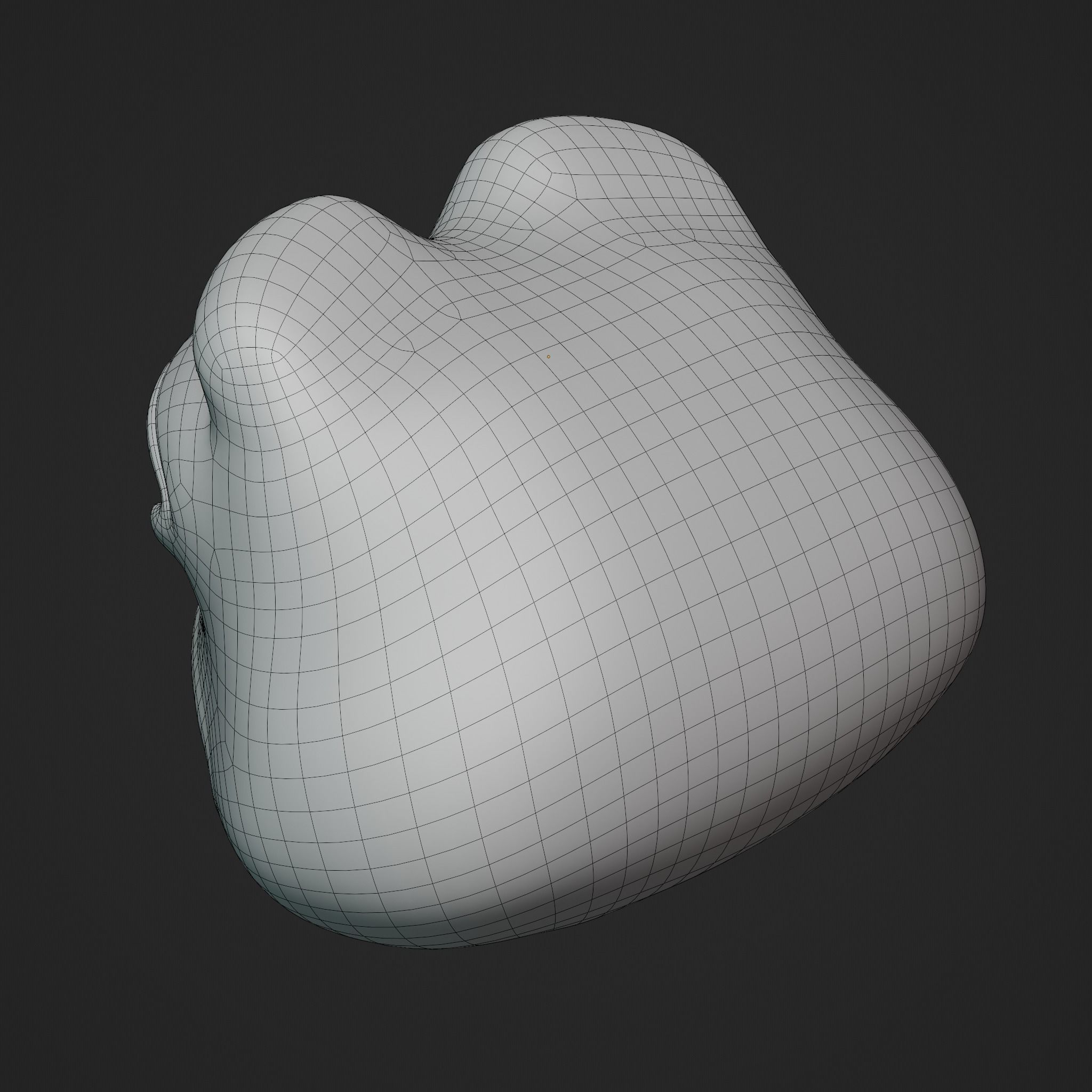 Pepe the Frog - Shocked Pepe Expression V2 Head Model Low-poly 3D model_28